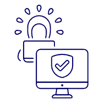 Protected Pc Illustration from UX Line Set