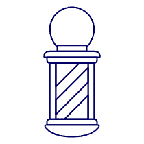 Barber Shop Illustration from UX Line Set