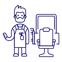 Hairstlye Barber 7 Illustration from UX Line Set