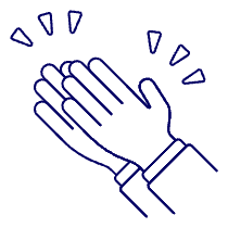 Clap Gesture 1 Illustration from UX Line Set