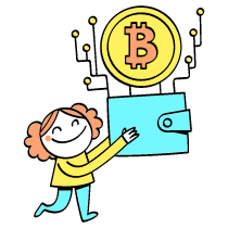Cryptocurrency Illustration from Havana Set
