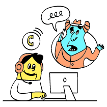 Call Center Illustration from Havana Set