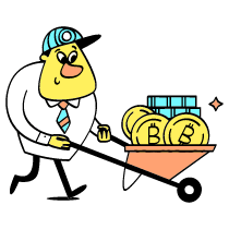 Bitcoin Mining Illustration from Havana Set