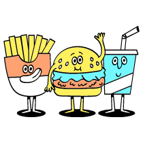 Fast Food Illustration from Havana Set