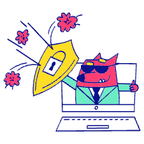 Protect Privacy Illustration from Free illustrations Set