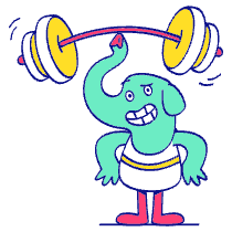 Showing Your Strength Illustration from Free illustrations Set