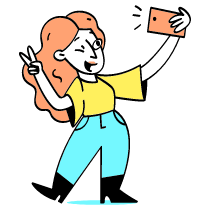 Selfie Illustration from Havana Set