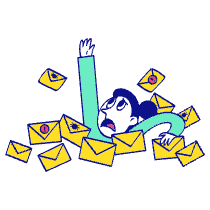 Spam Illustration from Free illustrations Set