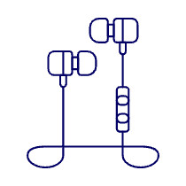 Headphones 3 Illustration from UX Line Set