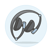 Headphones Wireless 3 Illustration from UX Colors Set