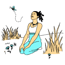 Being At Peace Illustration from London Set