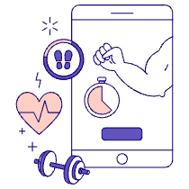 Fitness App 3 Illustration from Bangalore - Pro Set