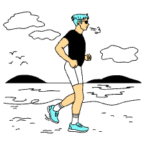 Jogging Illustration from London Set