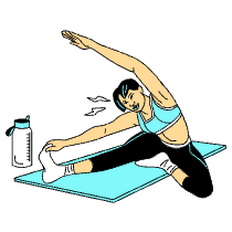 Stretching Illustration from London Set