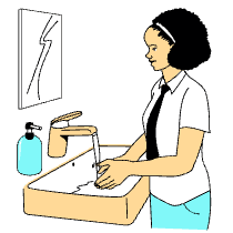 Washing Hands Illustration from London Set