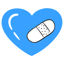 Bandaid On Heart Illustration from Brooklyn Set