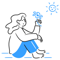 Being At Peace Illustration from Brooklyn Set