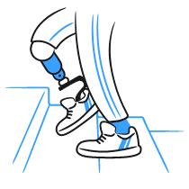 Climbing Stairs 1 Illustration from Brooklyn Set