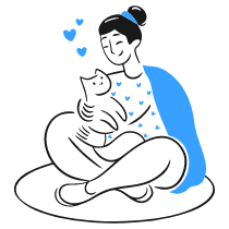 Comfort Cat Illustration from Brooklyn Set