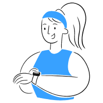 Fitness App Illustration from Brooklyn Set