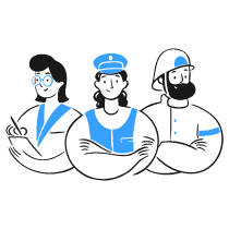 Frontline Worker Illustration from Brooklyn Set