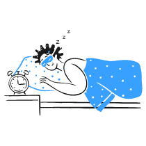 Getting Enough Sleep Illustration from Brooklyn Set