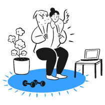 Home Gym 2 Illustration from Brooklyn Set