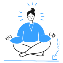 Meditation Illustration from Brooklyn Set