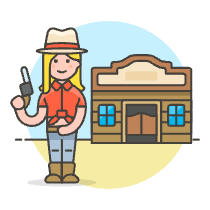 Cowboy Saloon 2 Illustration from UX Colors Set