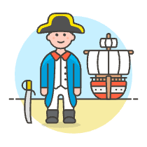 Sailing Ship Captain 1 Illustration from UX Colors Set
