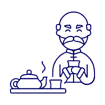 Chinese Tea Time 1 Illustration from UX Line Set