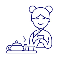 Chinese Tea Time 2 Illustration from UX Line Set