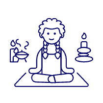 Meditation 1 4 Illustration from UX Line Set