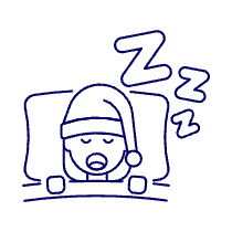 Sleeping 4 Illustration from UX Line Set