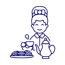 Tea Time 1 1 Illustration from UX Line Set