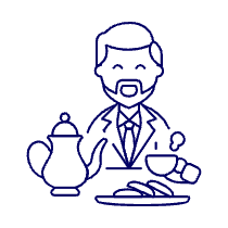 Tea Time 1 4 Illustration from UX Line Set