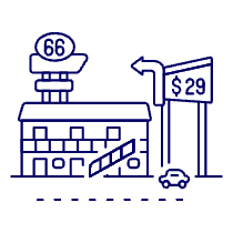 Motel Illustration from UX Line Set