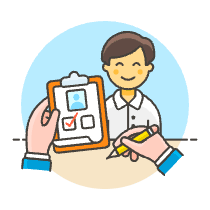 Interview 1 Illustration from UX Colors Set