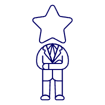 Manager Star 1 Illustration from UX Line Set