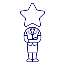 Manager Star 2 Illustration from UX Line Set