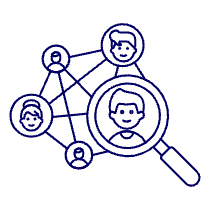 Searching Network Illustration from UX Line Set