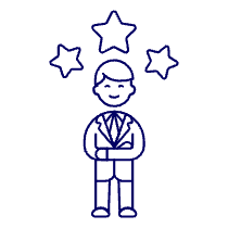 Three Star Employee 1 Illustration from UX Line Set
