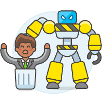Ai Disruption 1 2 Illustration from UX Colors Set