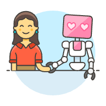 Dating Robot 3 Illustration from UX Colors Set