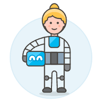 Robotic Human 4 Illustration from UX Colors Set
