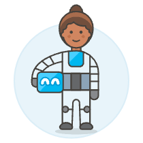 Robotic Human 5 Illustration from UX Colors Set