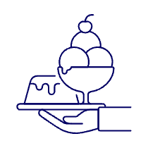 Serving Ice Cream 1 Illustration from UX Line Set