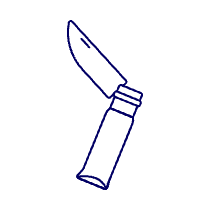Folding Army Knife Illustration from UX Line Set