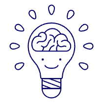 Lightbulb Brain 2 Illustration from UX Line Set