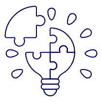 Lightbulb Puzzle Illustration from UX Line Set